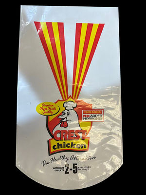 卸売白色カスタマイズされたロゴ印刷冷凍チキンバッグ