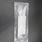 白く黒い4.5g使い捨て可能なプラスチック食事用器具類の生物分解性のプラスチック道具