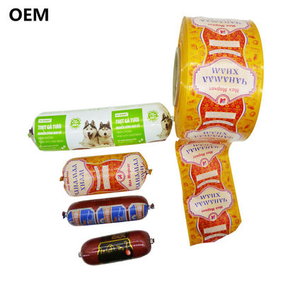 5レイヤー印刷されたロゴカスタマイズされたプラスチックソーセージケーシング