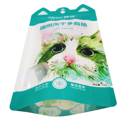 ネコ用食品 冷凍乾燥スナック 包装袋 プラスチック 立体シール袋 耐湿包装
