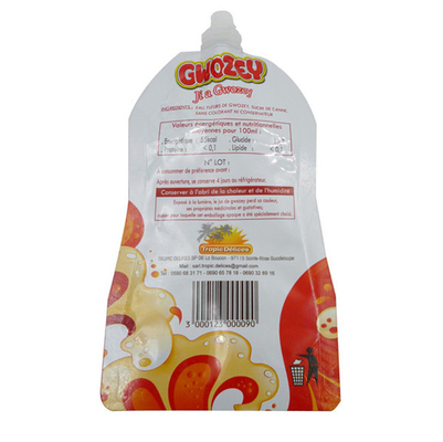 プラスチック製の自立式食品袋 卸売 低価格 デジタル印刷 ロゴ