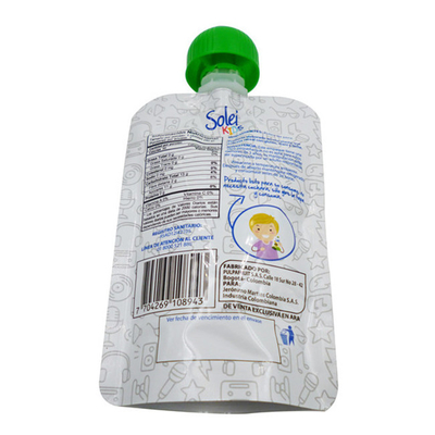 工場直属OEM液体スナックバッグ 吸口付き自立型プラスチックバッグ