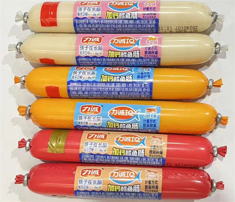 OEM ロゴ 印刷 透明色 高バリア PVDC ソーセージ 魚のソーセージ ケース