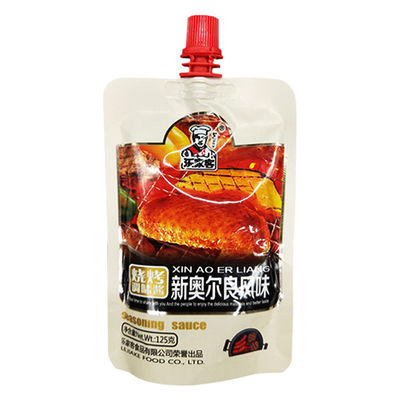 Kingred 食品液体包装用再利用可能なアルミホイルマチ付きスパウトポーチ
