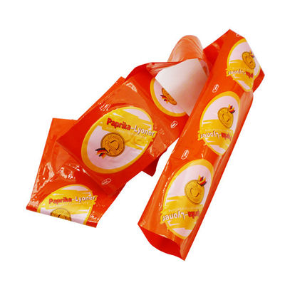 カスタマイズされたロゴはスチーム調理ポリアミドのプラスチック ソーセージ ケーシングを印刷しました