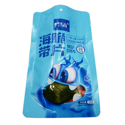 揚げられていたシャキッとした200g食品包装材料Doypackは袋の上に立つ