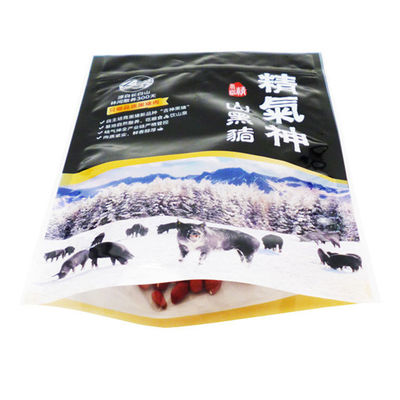 乾燥されたビーフの食品包装材料26cm*18cmのZiplockの立場の袋