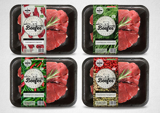 Kingred カスタムロゴ 食品容器のための高壁食品包装フィルム